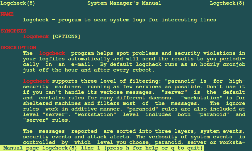 Logcheck Scans System Logs