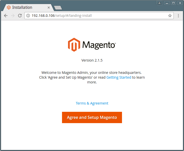 Magento Installation Wizard