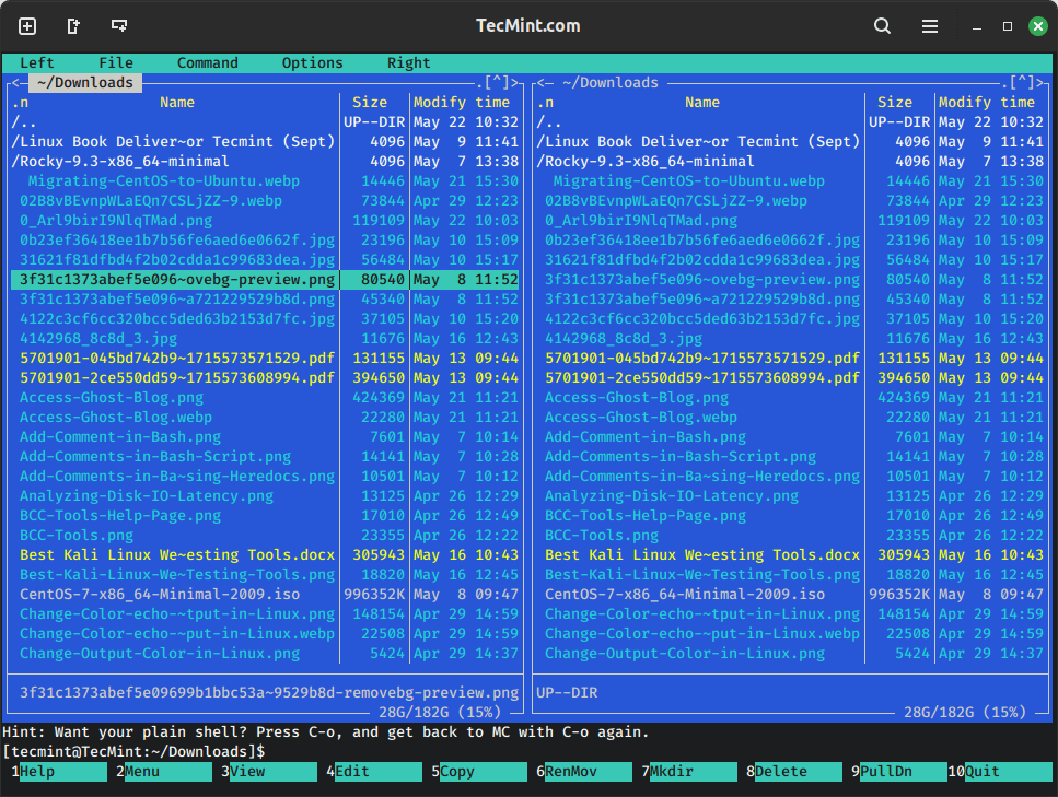 Midnight Commander File Manager