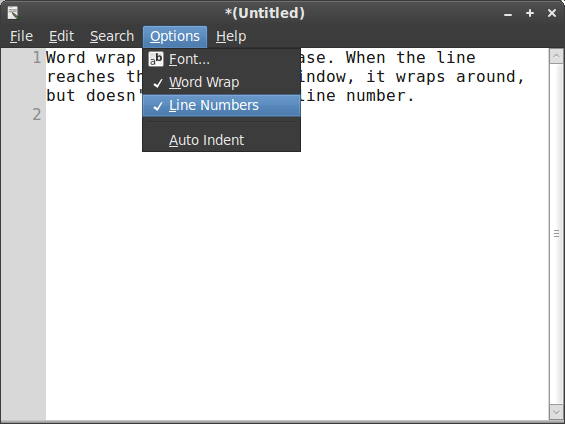 Mousepad Text Editor