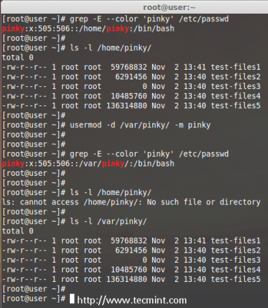 Move User Home Directory in Linux