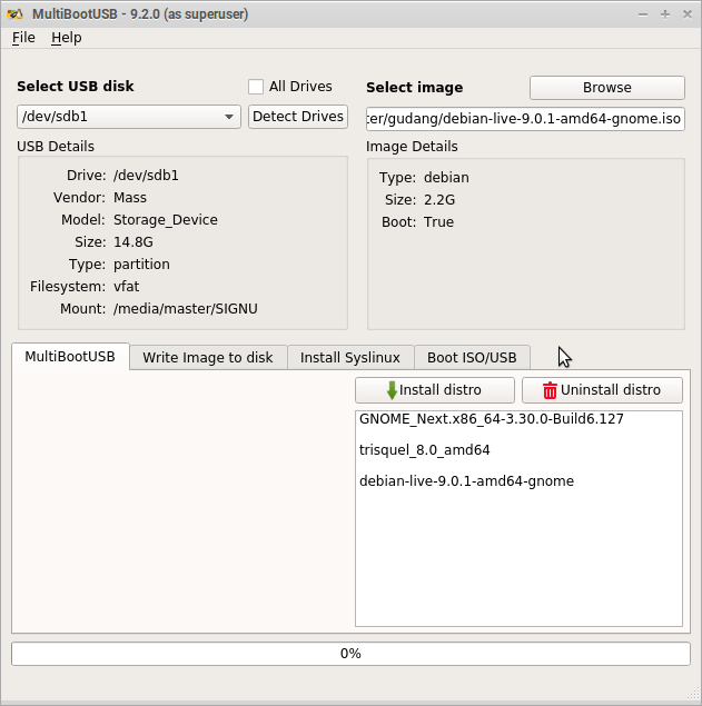 MultibootUSB - Create Multiboot USB Disk