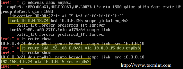 Network Routing in Linux