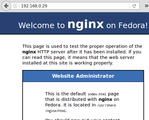 Nginx Default Welcome Page