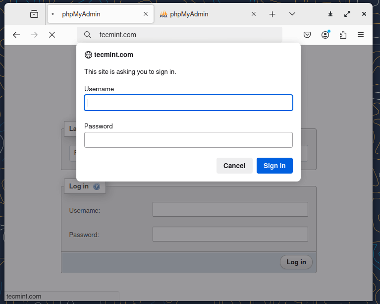 Nginx -Virtual Host Password Protection