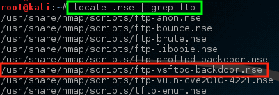 Nmap - Scan VSftpd Vulnerability