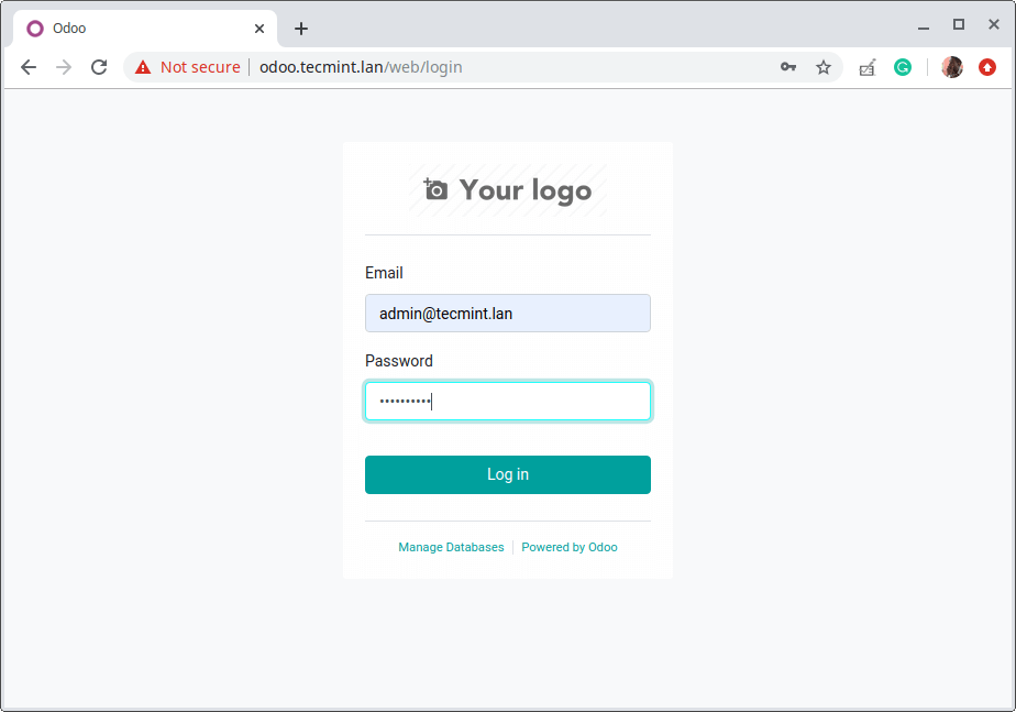 Odoo Web Login