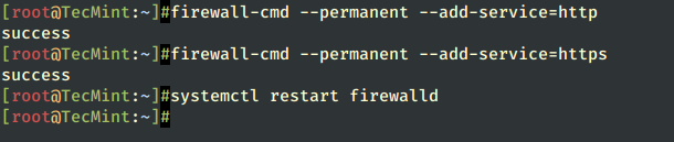 Open Apache Ports in Firewalld