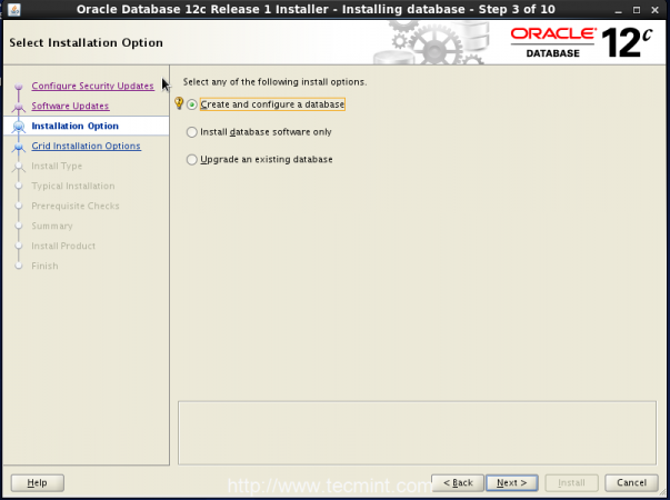 Oracle Installer type