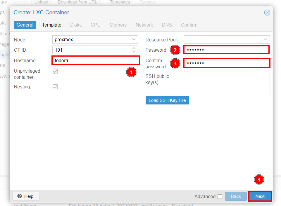 Proxmox Container Details