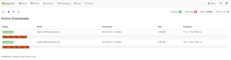 Pyload Download Manager