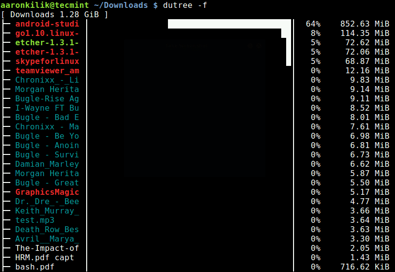 Quick Overview by Skipping Directories