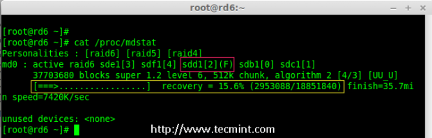 Raid 6 Auto Syncing