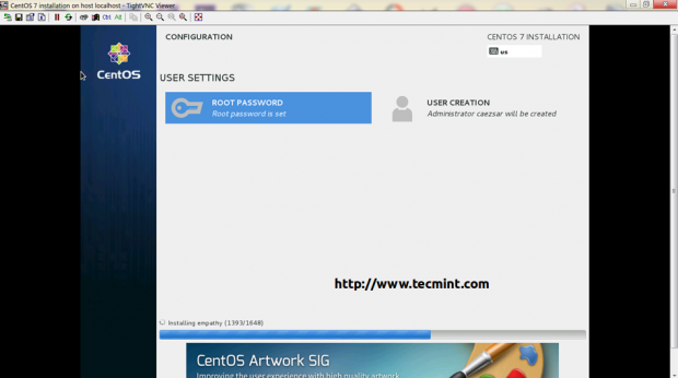 Remote CentOS Installation Process