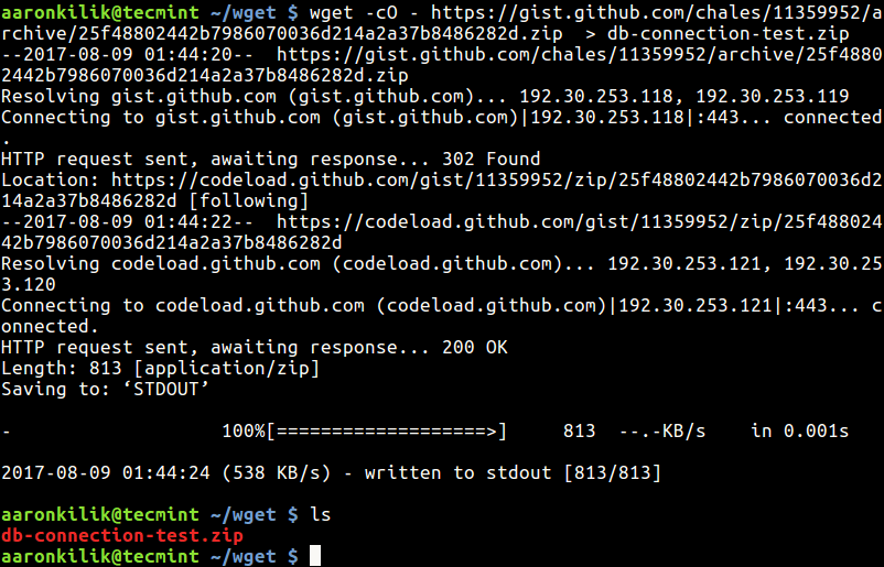 Wget - Rename File While Downloading