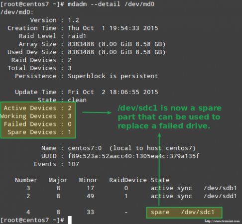 Replace Failed Raid Device