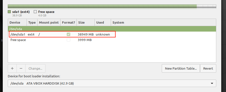 Root Partition Created