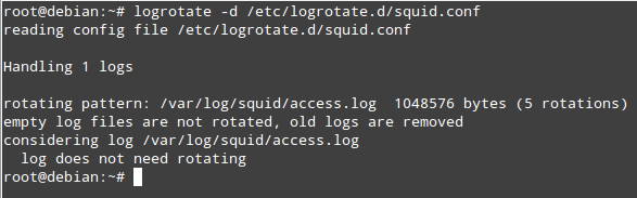 Rotate Squid Logs with Logrotate