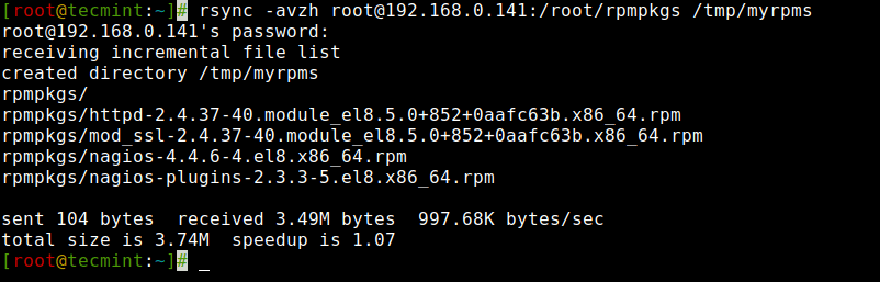 Rsync Remote Directory to Local