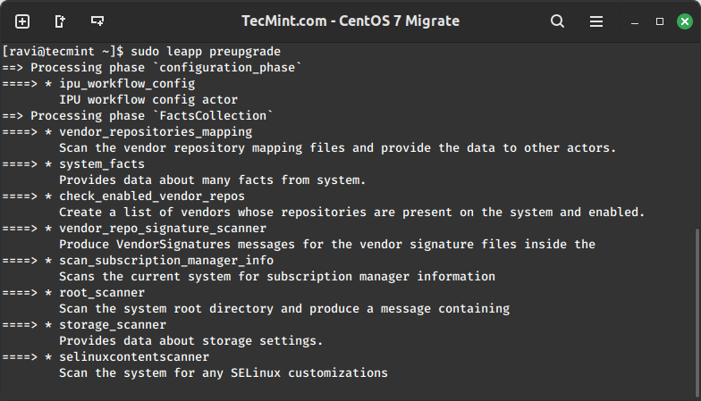 Run Pre-Upgrade Checks on Rocky Linux 8