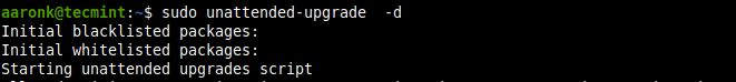 Running Unattended Upgrades Manually