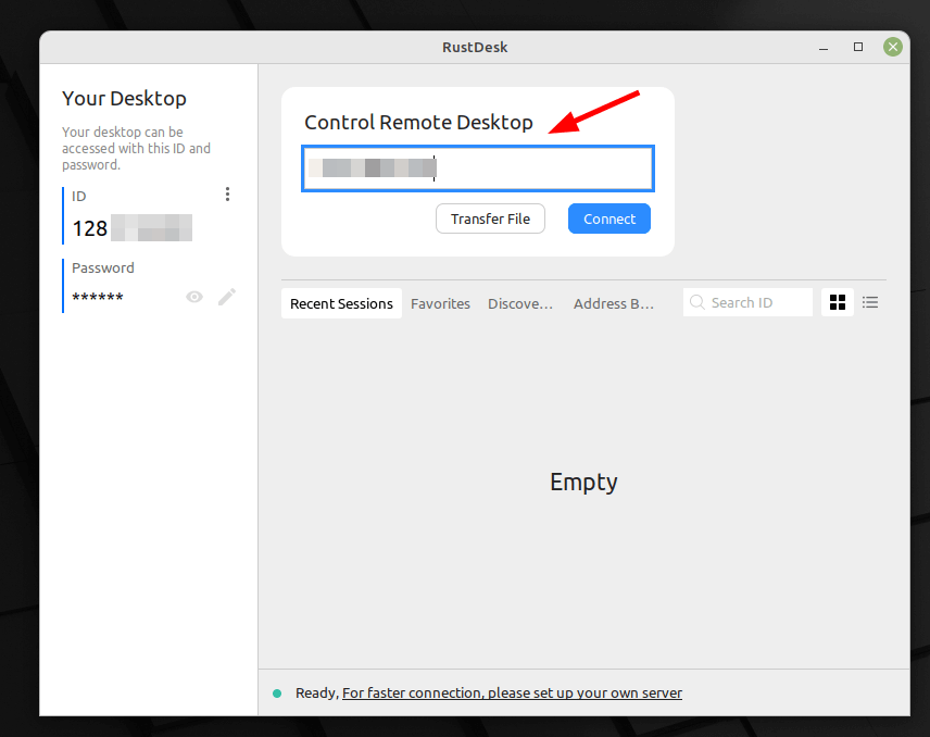 Rustdesk Connect Remote Linux Desktop
