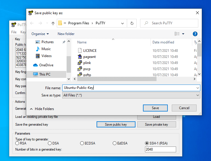 Save SSH Public Keys