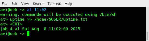 Schedule Job in Linux