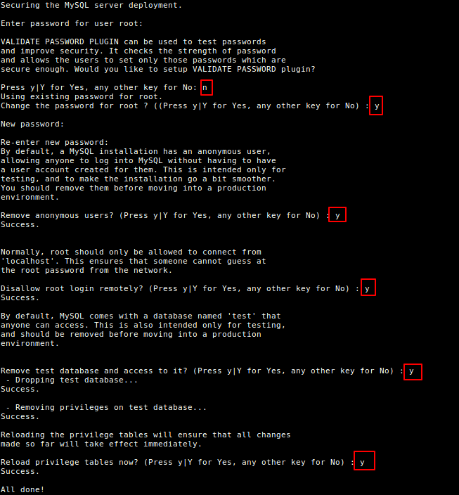 Secure MySQL Installation on Debian