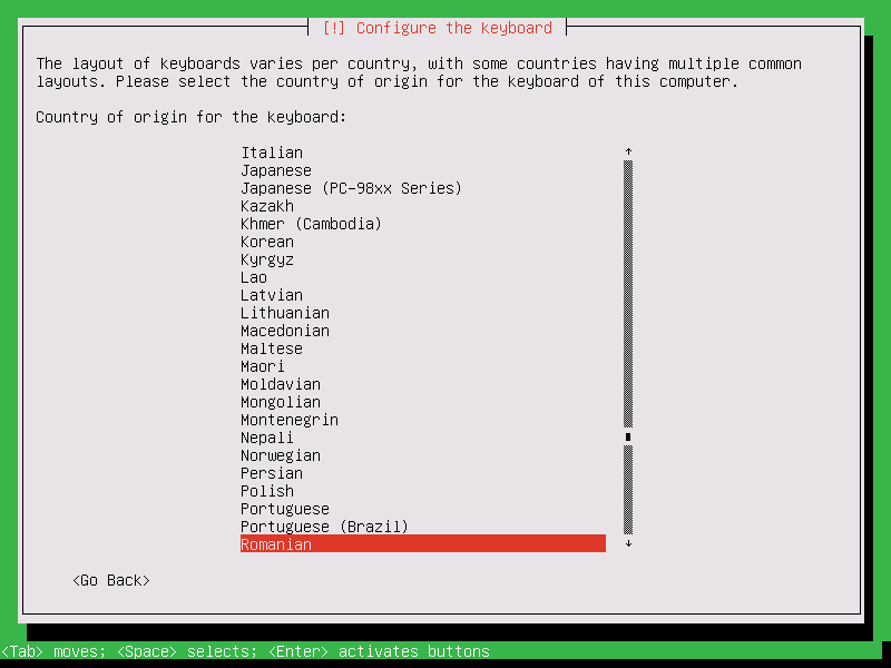 Select Keyboard Layout Origin