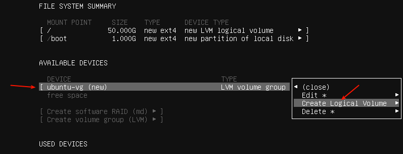 Create Home Partition