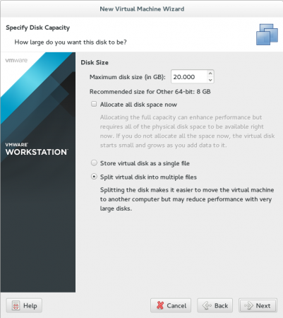 Select Storage Capacity