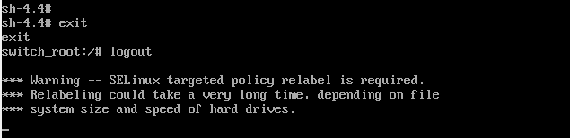 SELinux Relabelling Process