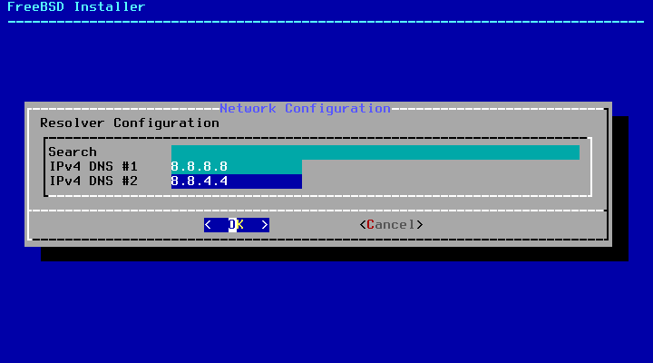 Set DNS Servers in FreeBSD