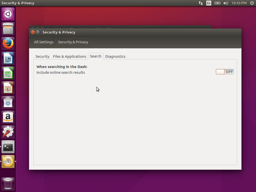 Ubuntu Settings Privacy Change