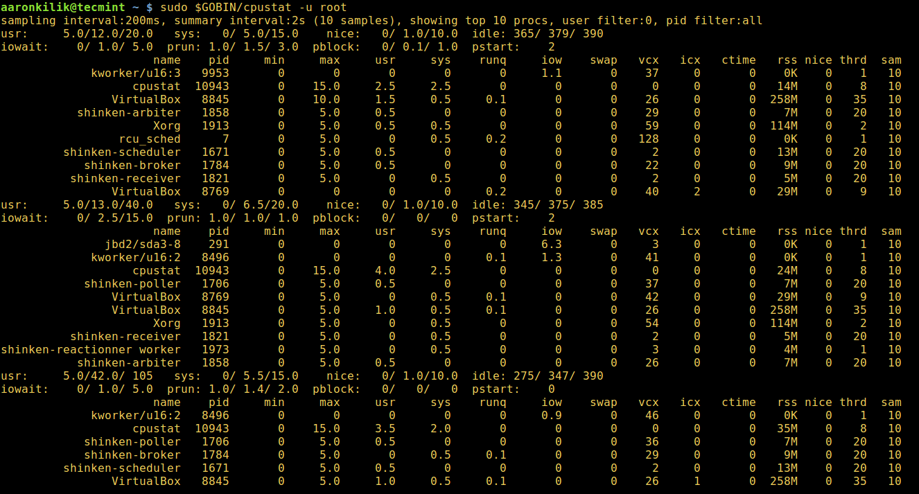 Find Root User Running Processes