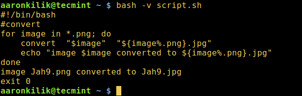 Display All Lines in Shell Script