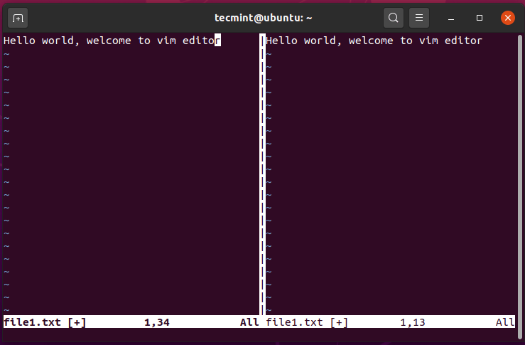 Splitting VIM Screen Vertically