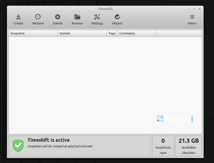 Timeshift - System Restore Tool for Linux