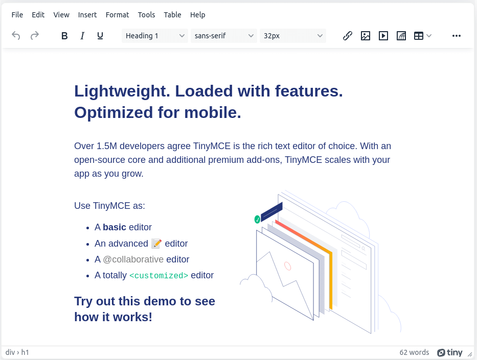 TinyMCE - Advanced WYSIWYG Editor