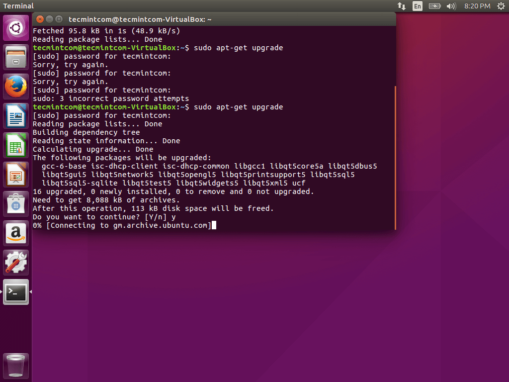 Ubuntu 16.04 Upgrade