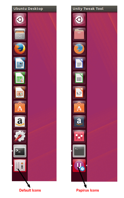 Before and After Icons on Ubuntu 16.04