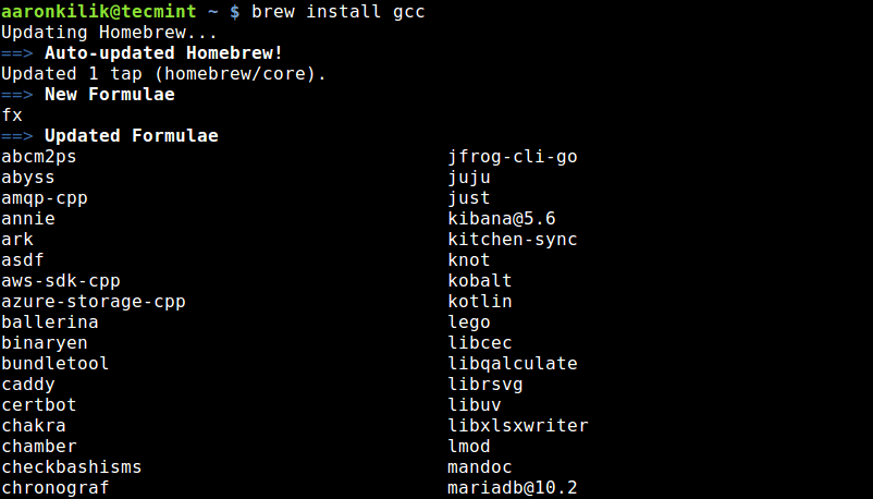 Install Package Using Linuxbrew