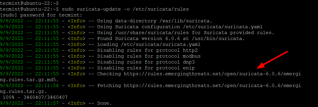 Updating Suricata Rulesets