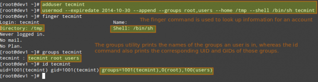 usermod Command Examples