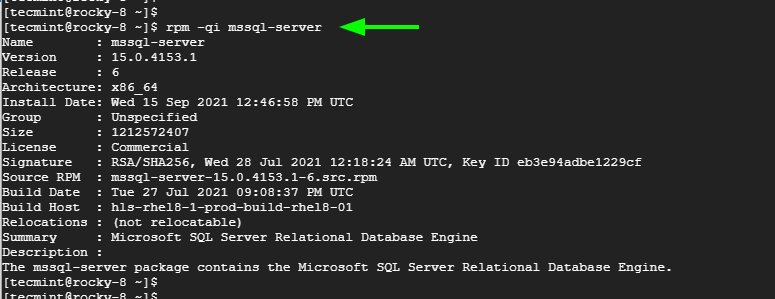 Verify Microsoft SQL Server Installation