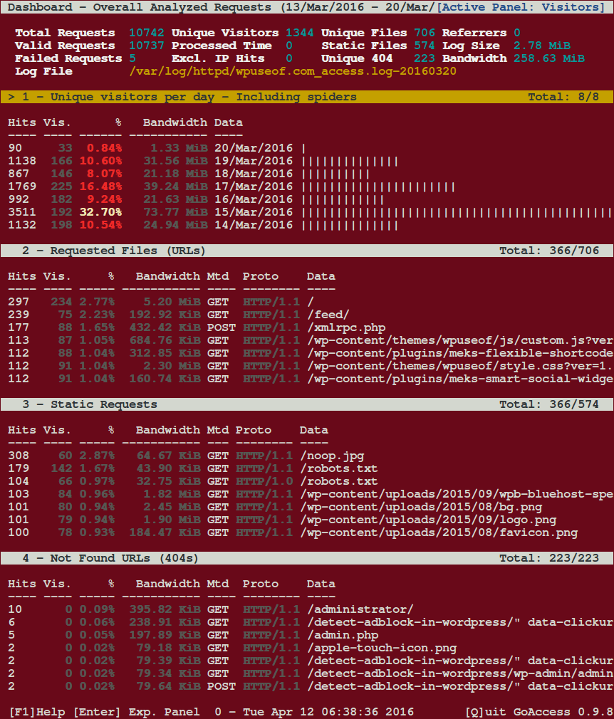 View Web Server Apache Logs