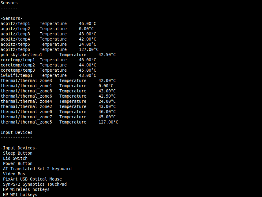 View Device Information in Linux