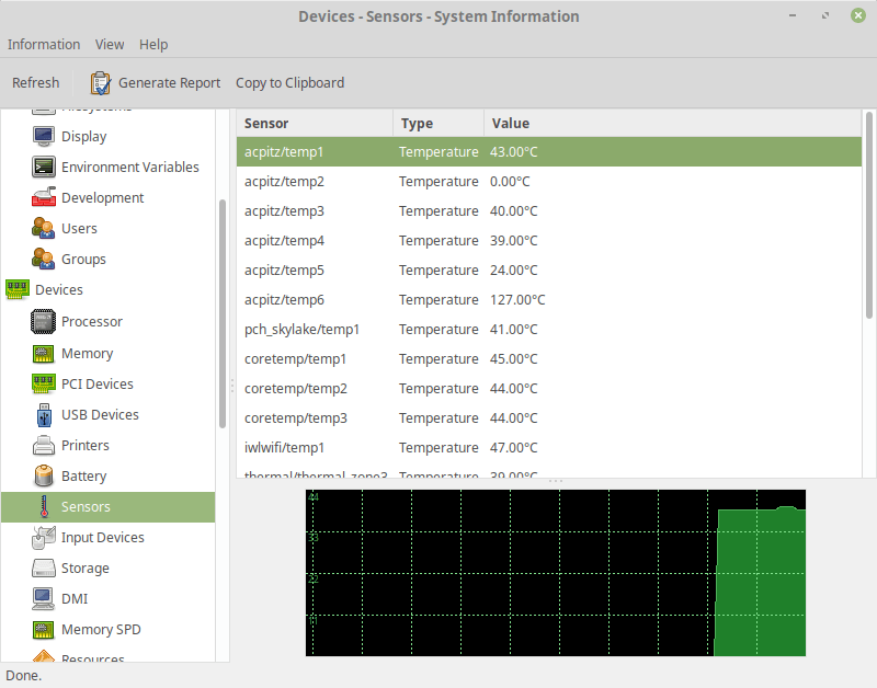 View Sensors Information in Ubuntu