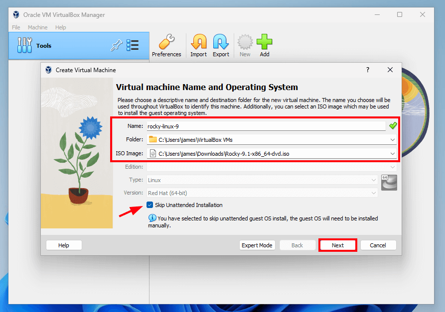 Virtual Machine Details